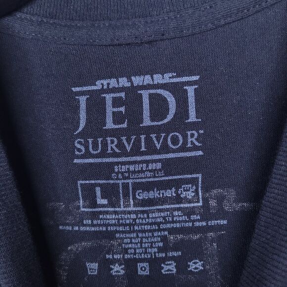 Star Wars Jedi Survivor T Shirt Mens Large Black - Picture 8 of 9